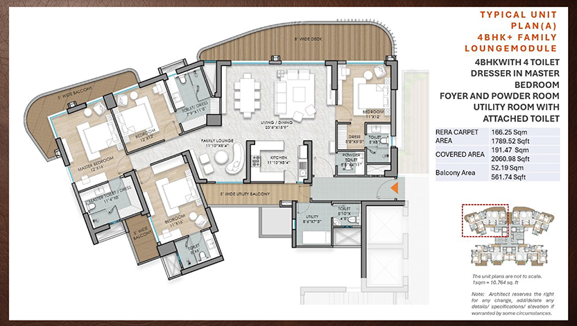 3 BHK floor plan